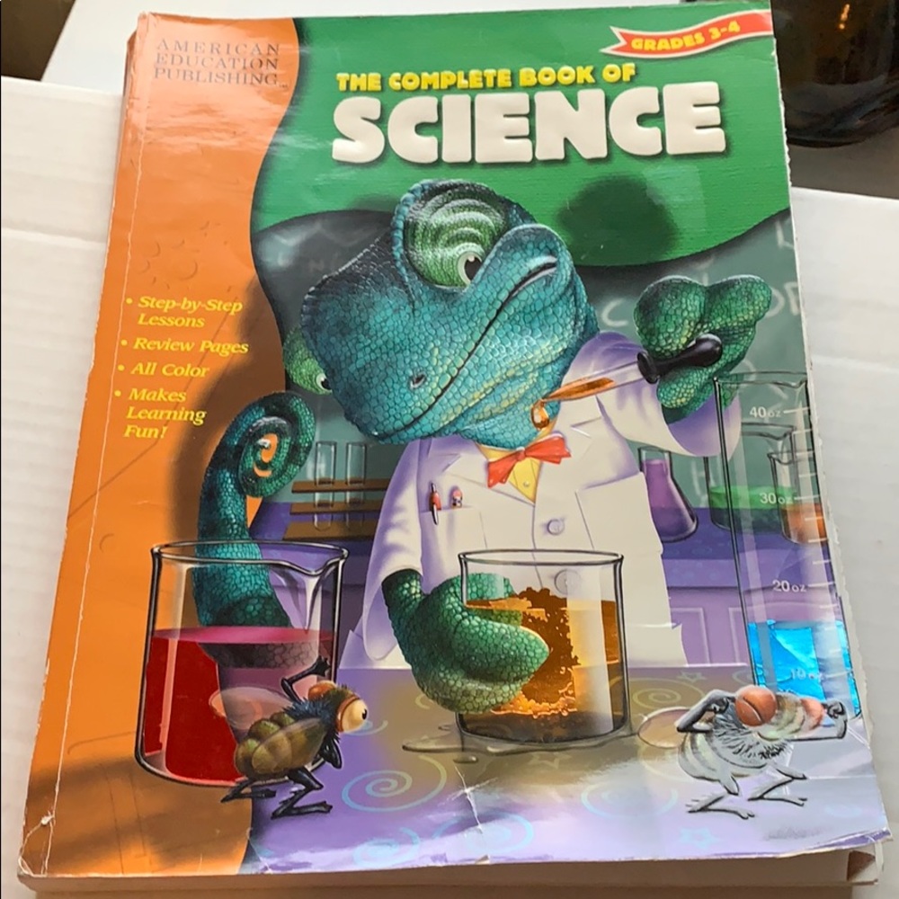 Science workbook for grade 3-4 homeschooling